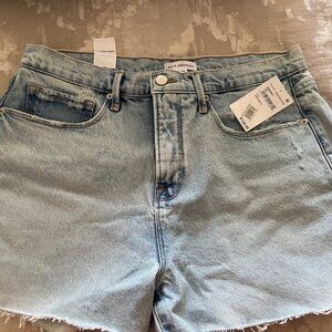 NWT! Size 6/28 Good American Good 90's High Waist Denim Shorts